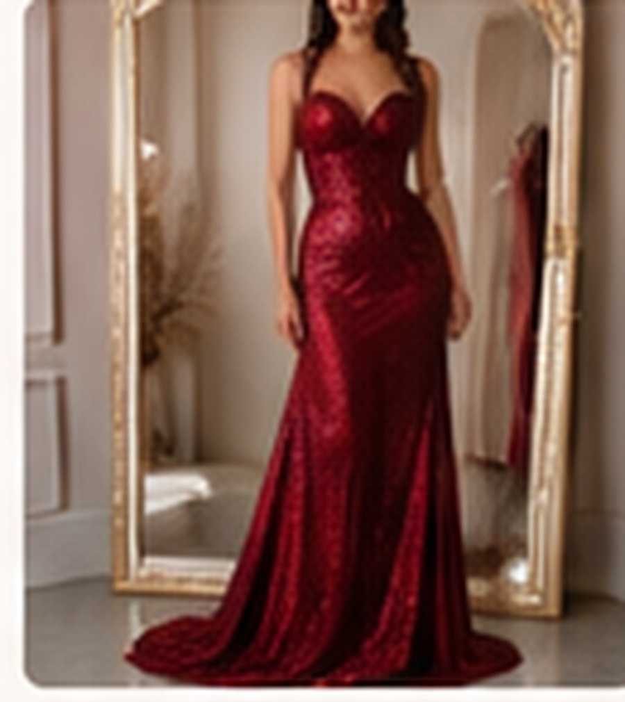 Vestido rojo de noche